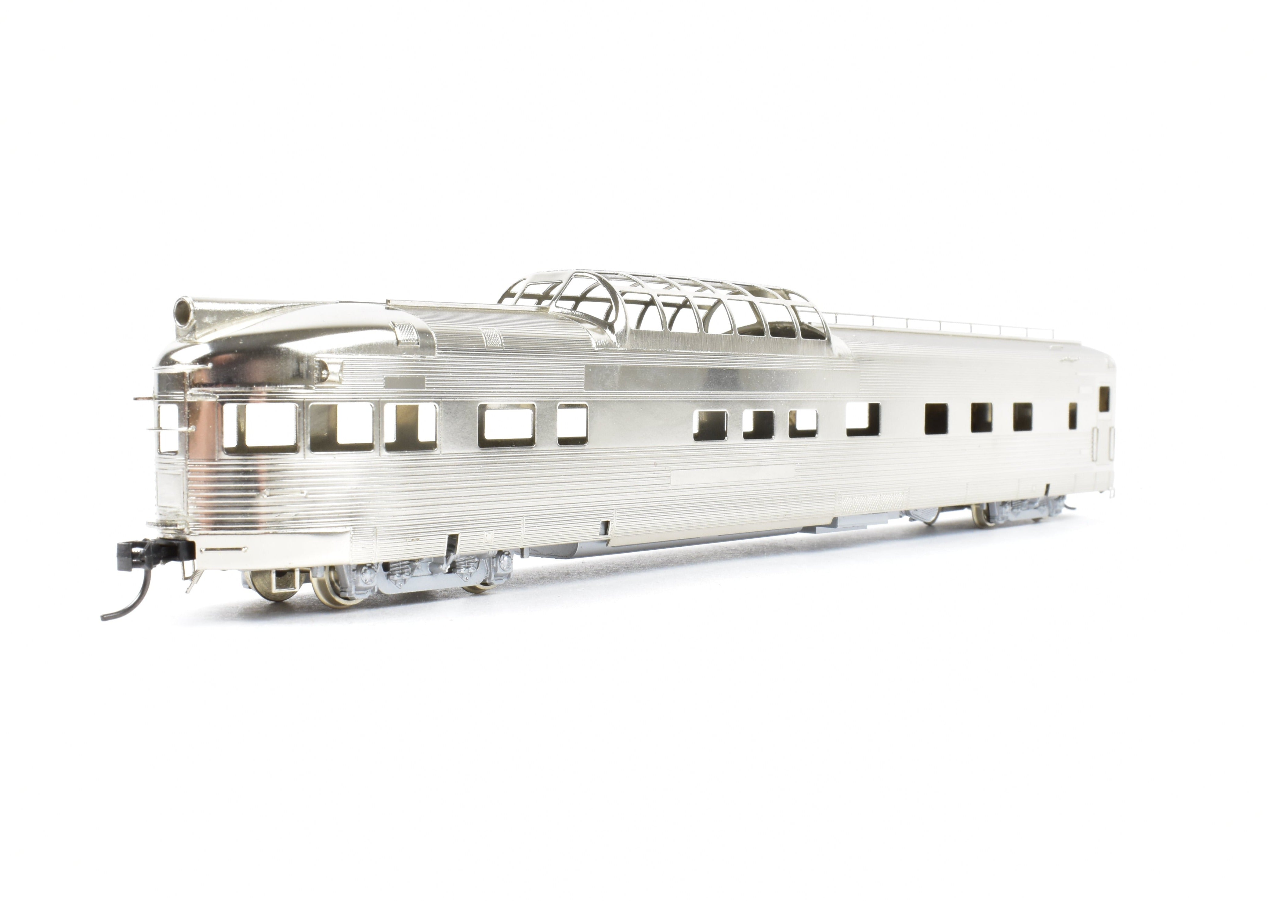 HO Scale Brass Model of Oriental Limited CB&Q/DRGW/WP California Zephyr Dome Sleeper Observation Car