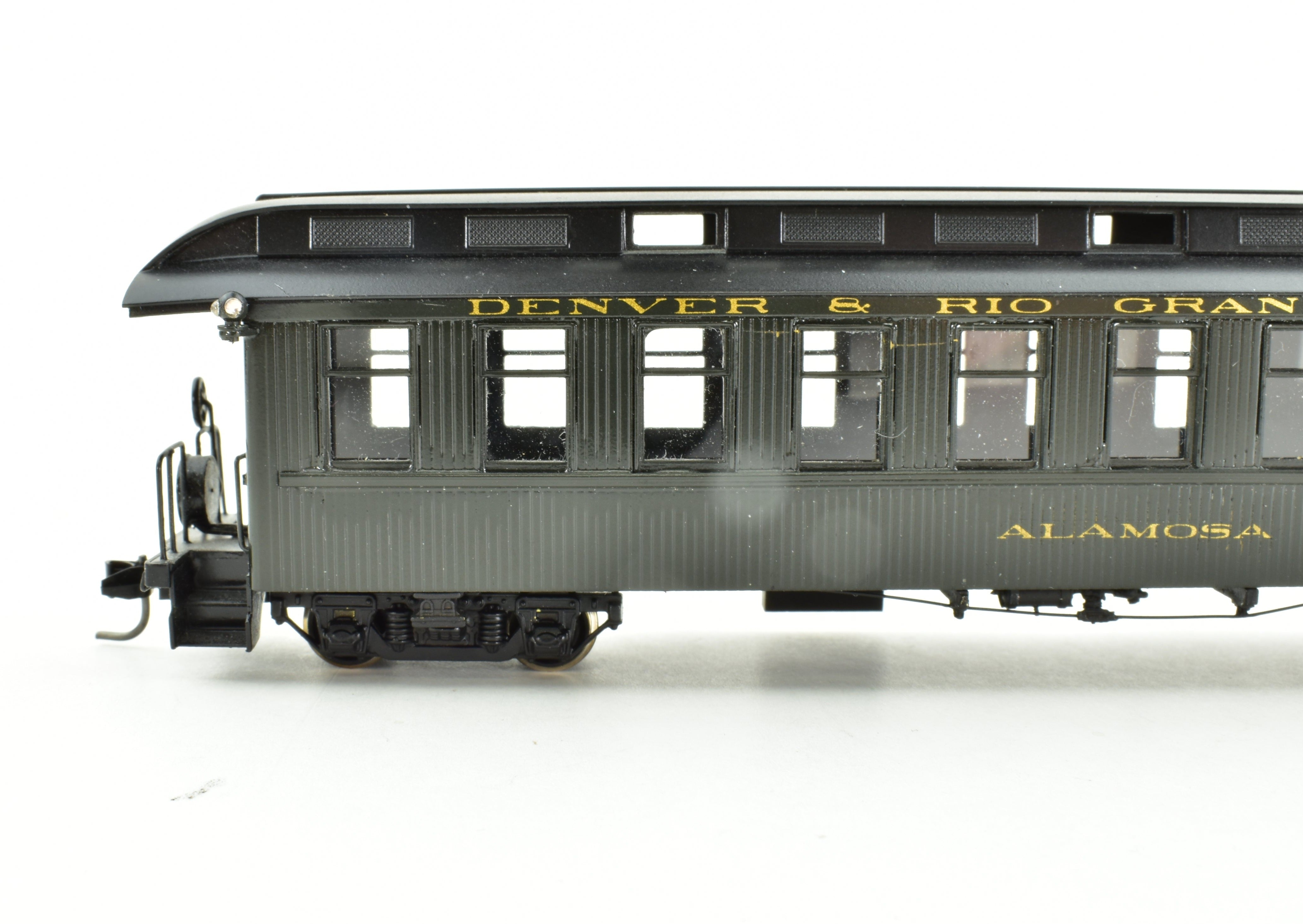 HOn3 Scale Custom Painted Brass NJ Custom Denver & Rio Grande Western (D&RGW) Parlor Car Alamosa Model Train, No Box