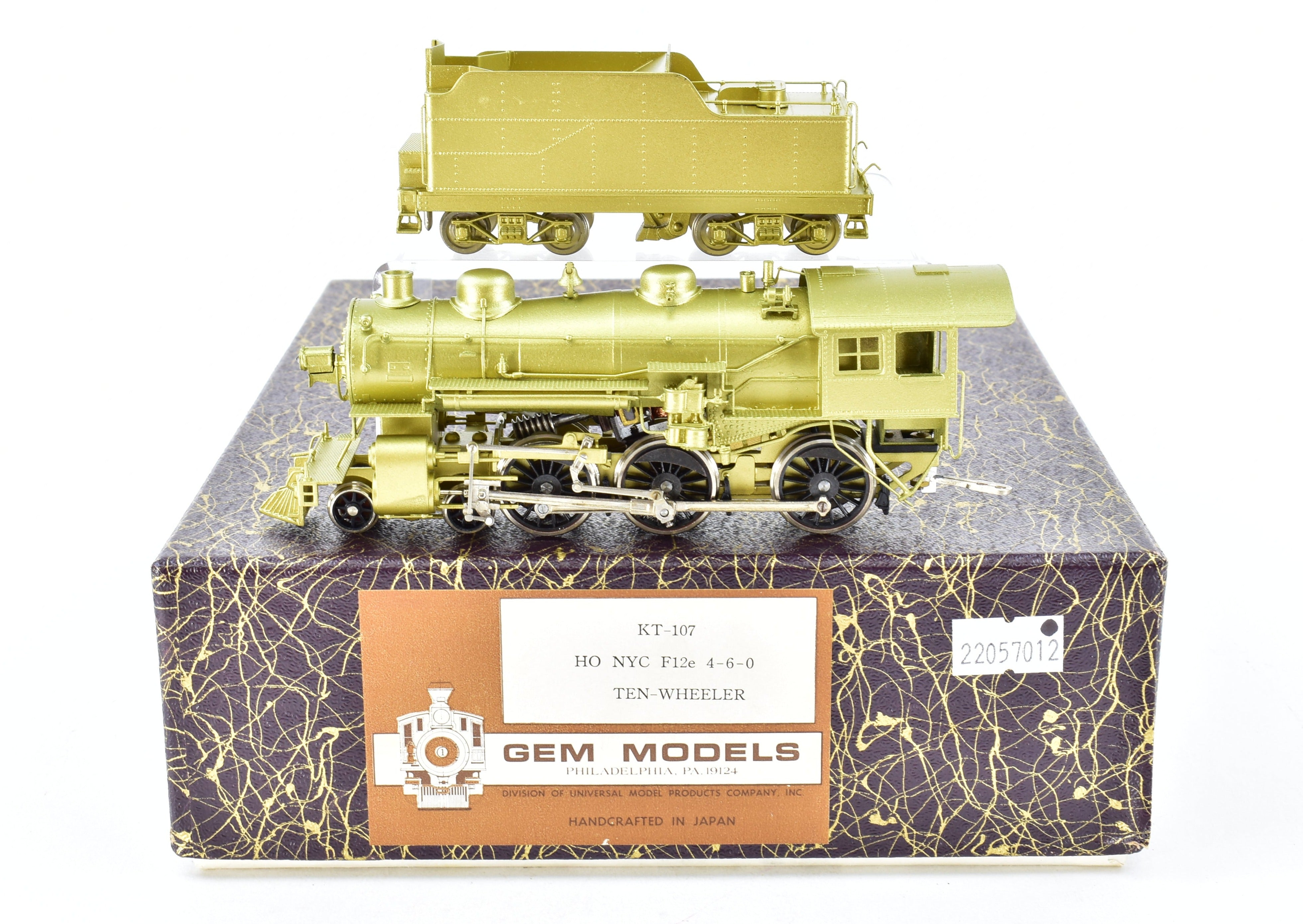 High - Quality HO Scale Brass Gem Models Train Replica of New York Central F - 12e 4 - 6 - 0 Locomotive