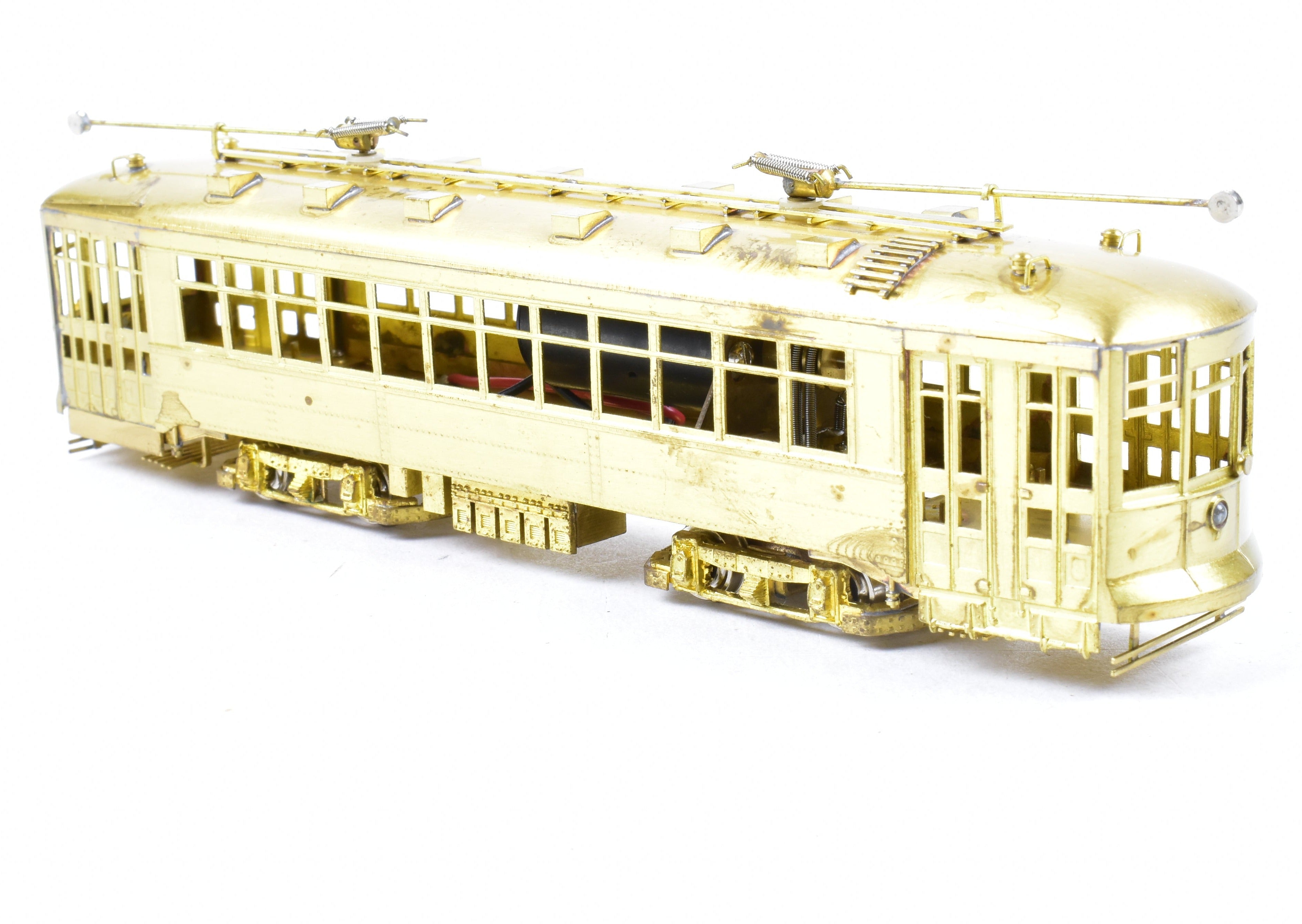 HO Scale Brass Chicago Surface Lines 169 Car Model - Fairfield Models 344 - 1 with New NWSL Gears for Model Trains