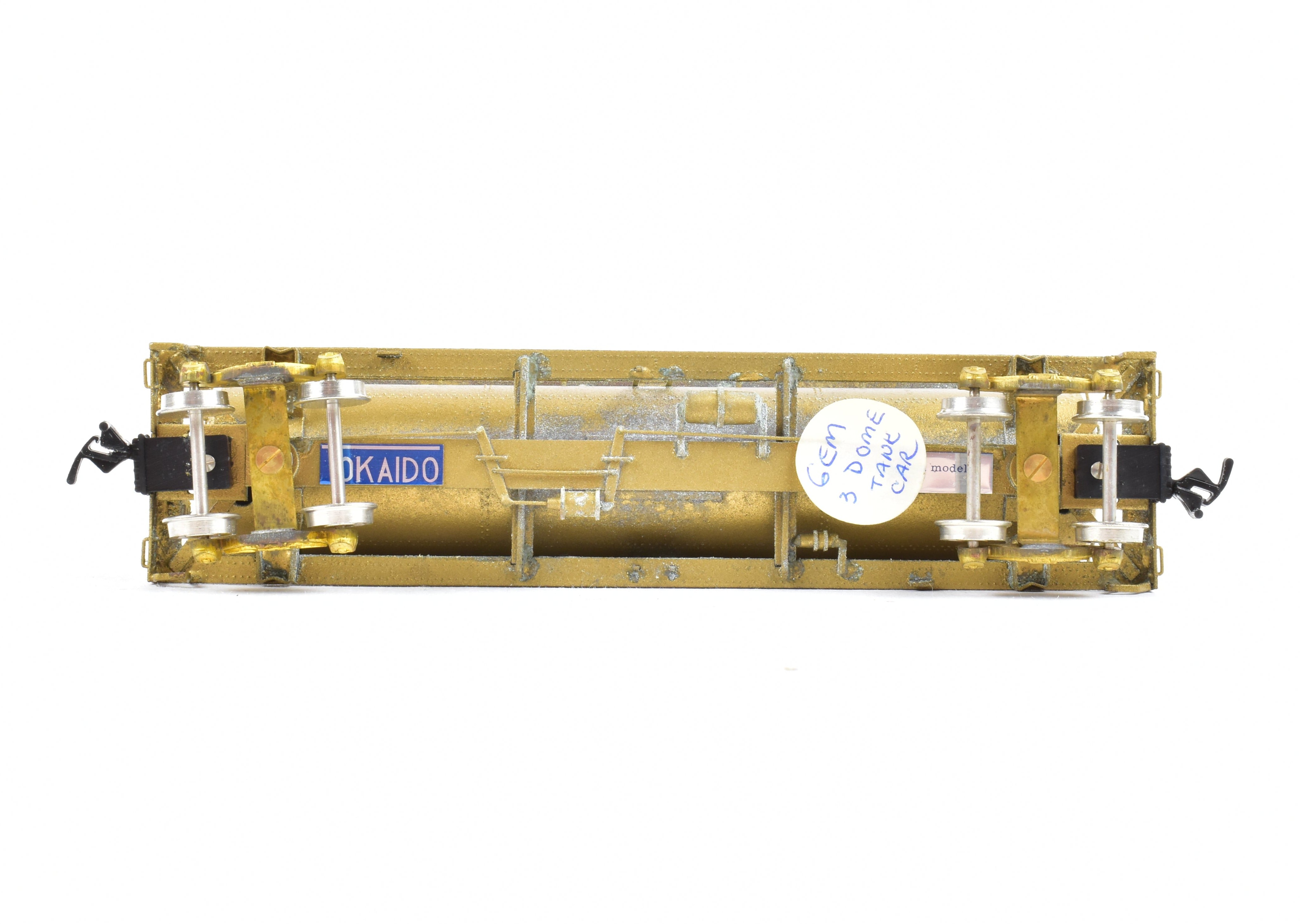 HO Scale Brass Gem Models 42-Foot 3-Dome Tank Car for Model Railroads - Various Road Versions