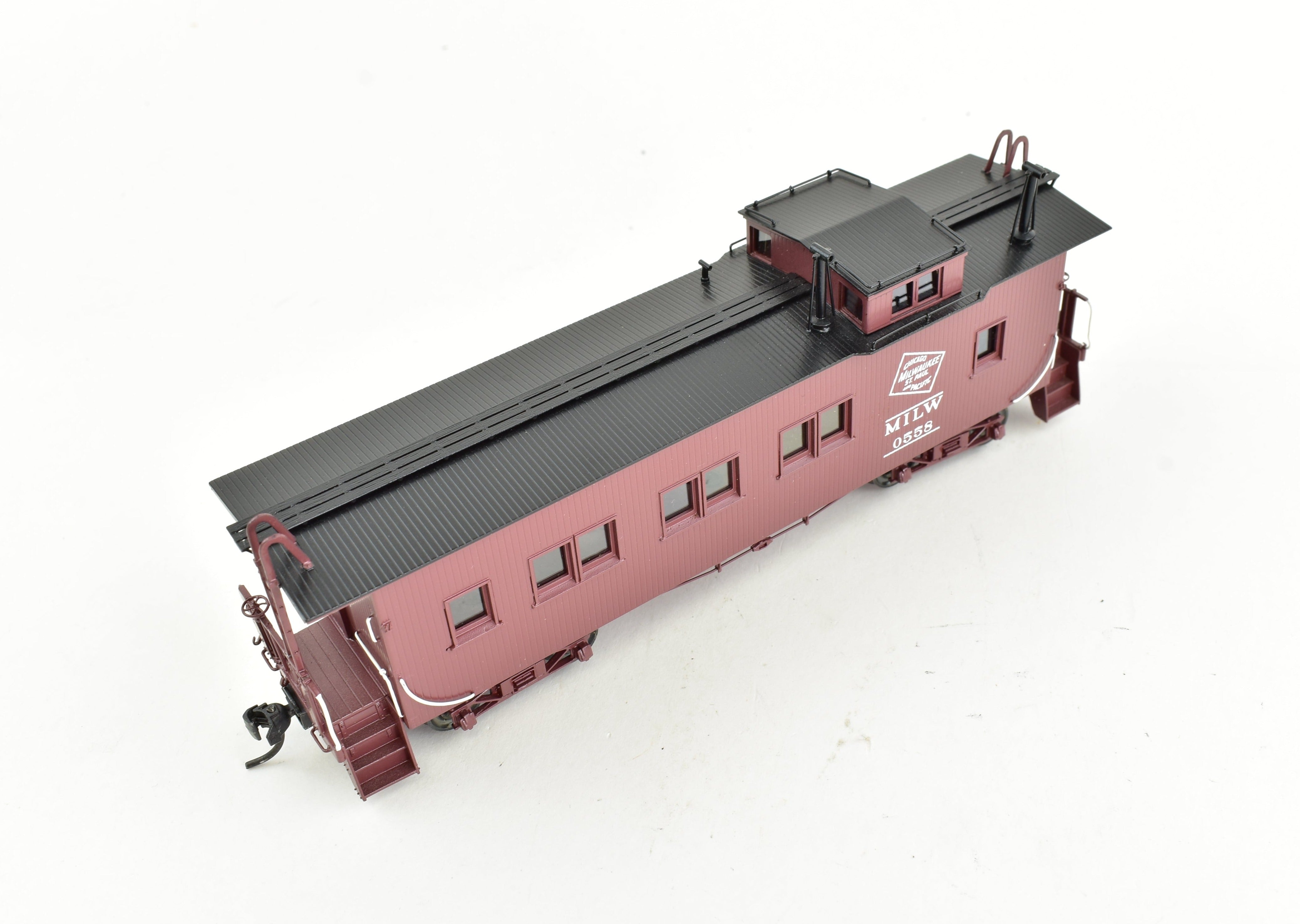 HO Scale Brass OMI Milwaukee Road 36' Wood Caboose No. 0558 by Overland Models