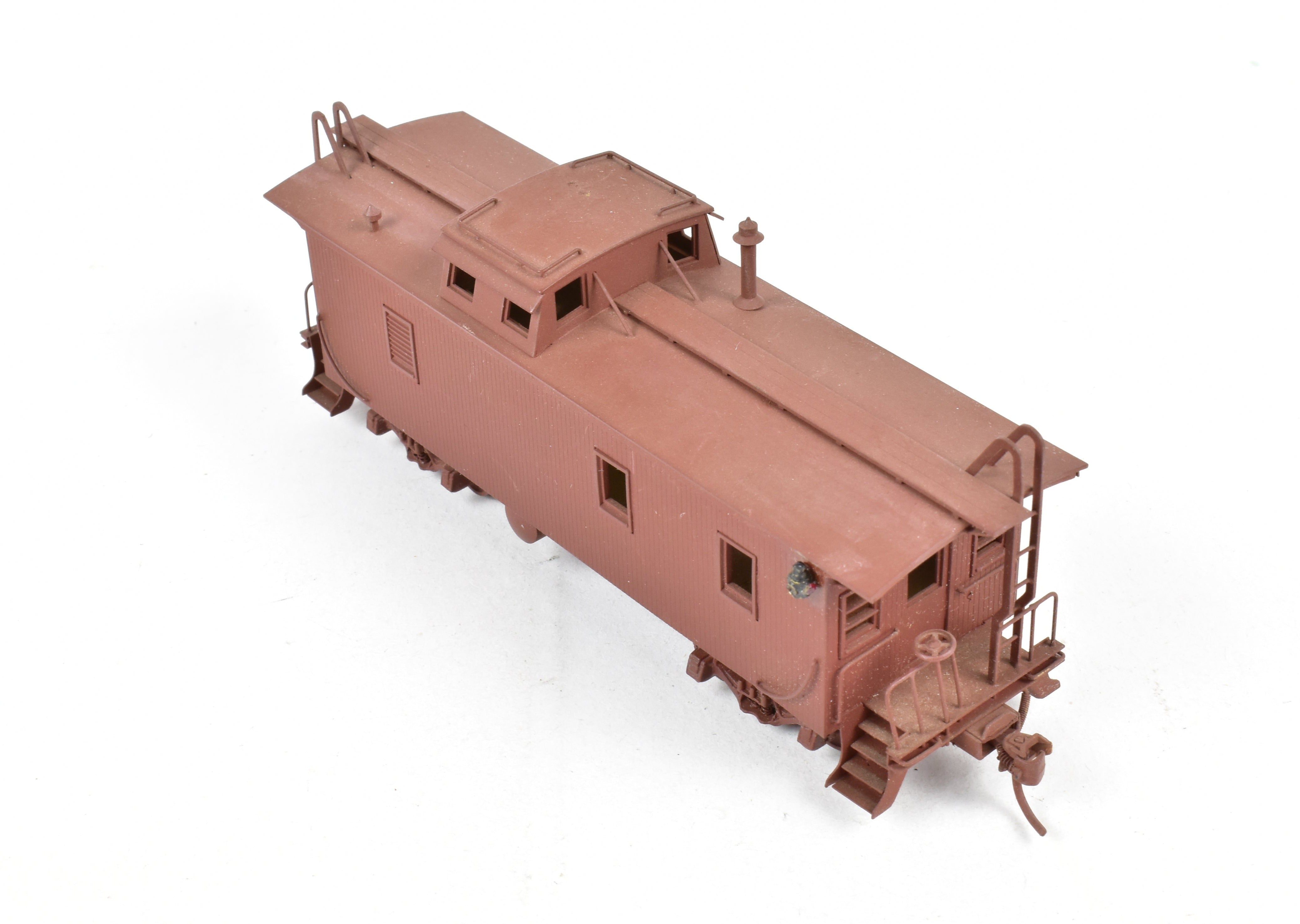 HO Brass Trains Inc. Union Pacific CA-1 Unlettered Painted Wood Caboose, No Box