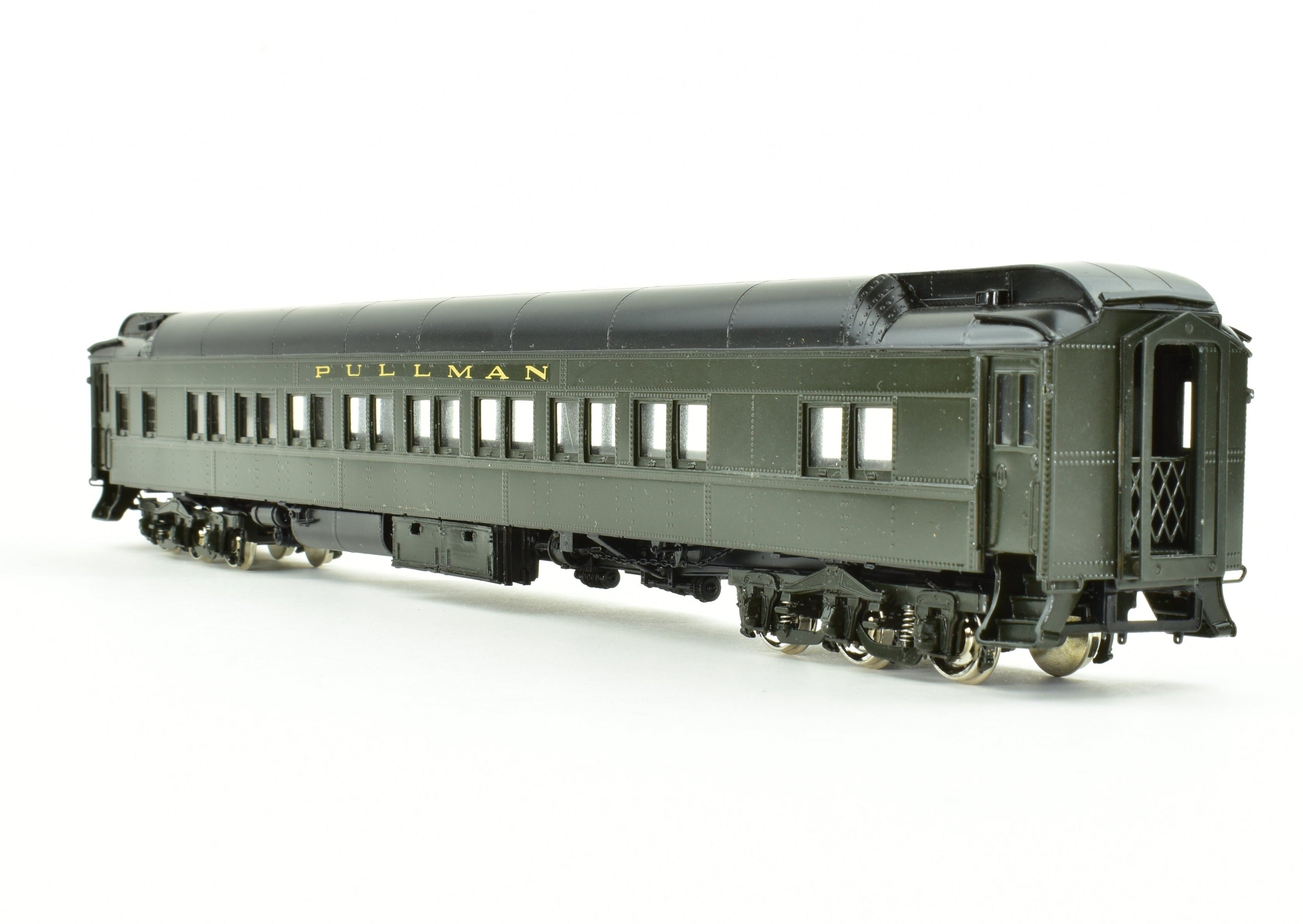 HO Scale Brass Precision Scale Co. Pullman 80-Foot Sleeper 16-Section Tourist Car Model Plan 2412 with Air Feature Package
