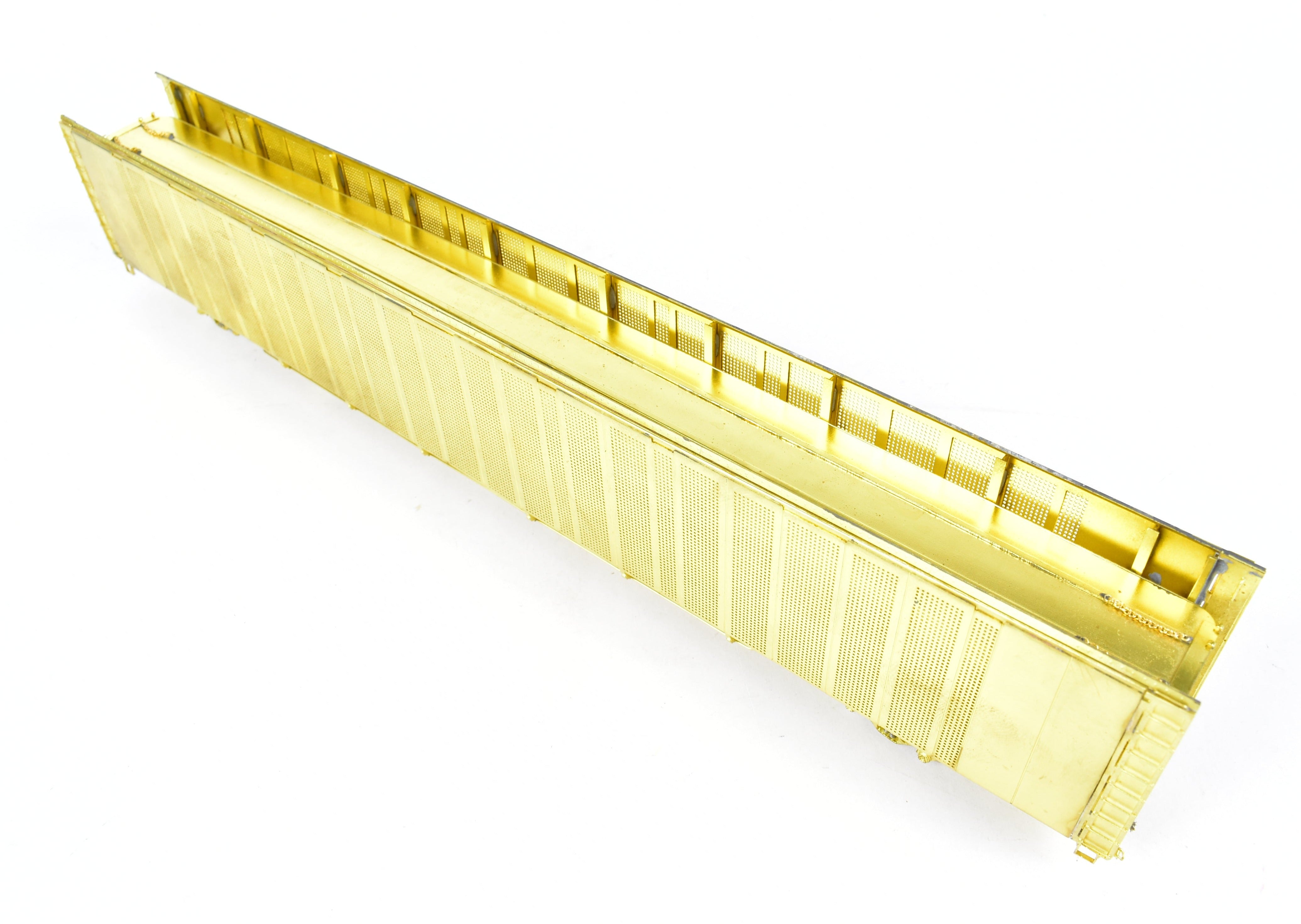 HO Scale Brass Model Safe-T-Pack Auto Rack Tri-Level with Open Top and Open Ends by Overland Models, Inc. for Various Roads including ATSF, FEC, and UP