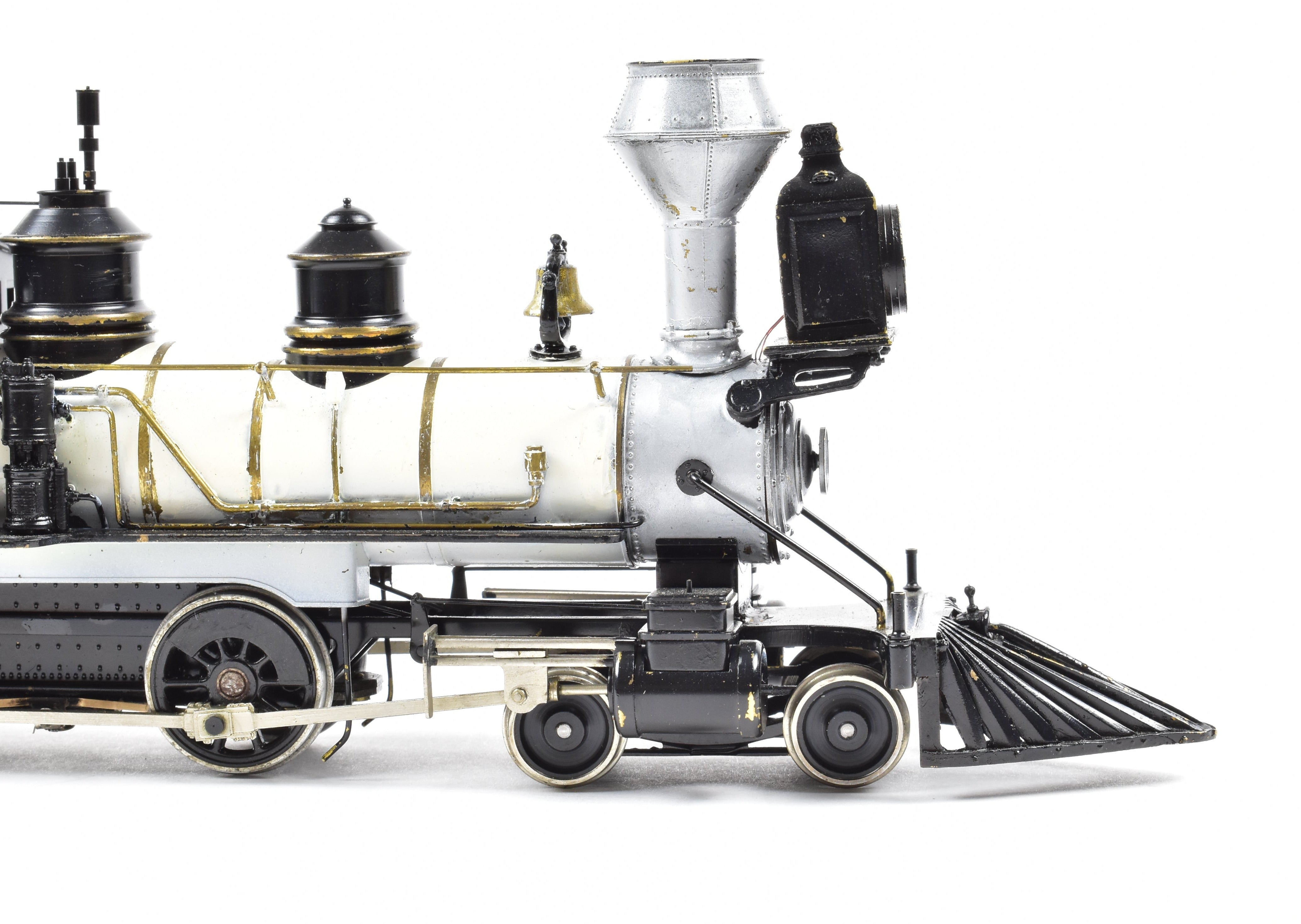 On3 Scale Brass Model Train - Northwest Short Line (NWSL) Baldwin 4-4-0 Locomotive with Custom Detailing and Painting (AS-IS Condition)