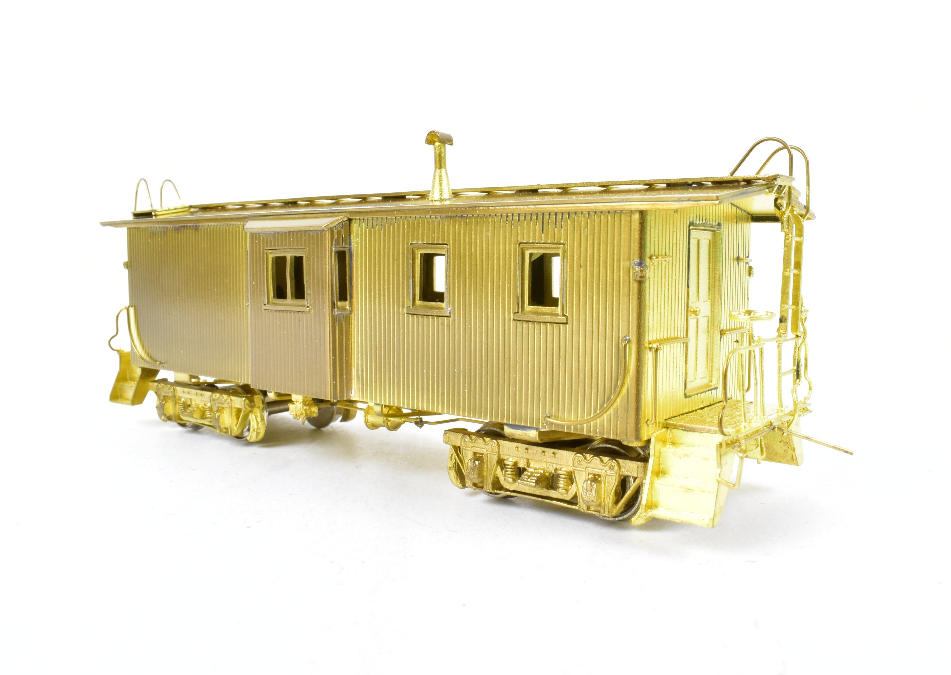 HO Brass OMI CSTtP M&O C&NW Wood Bay - Window Caboose #6076 Omaha Road