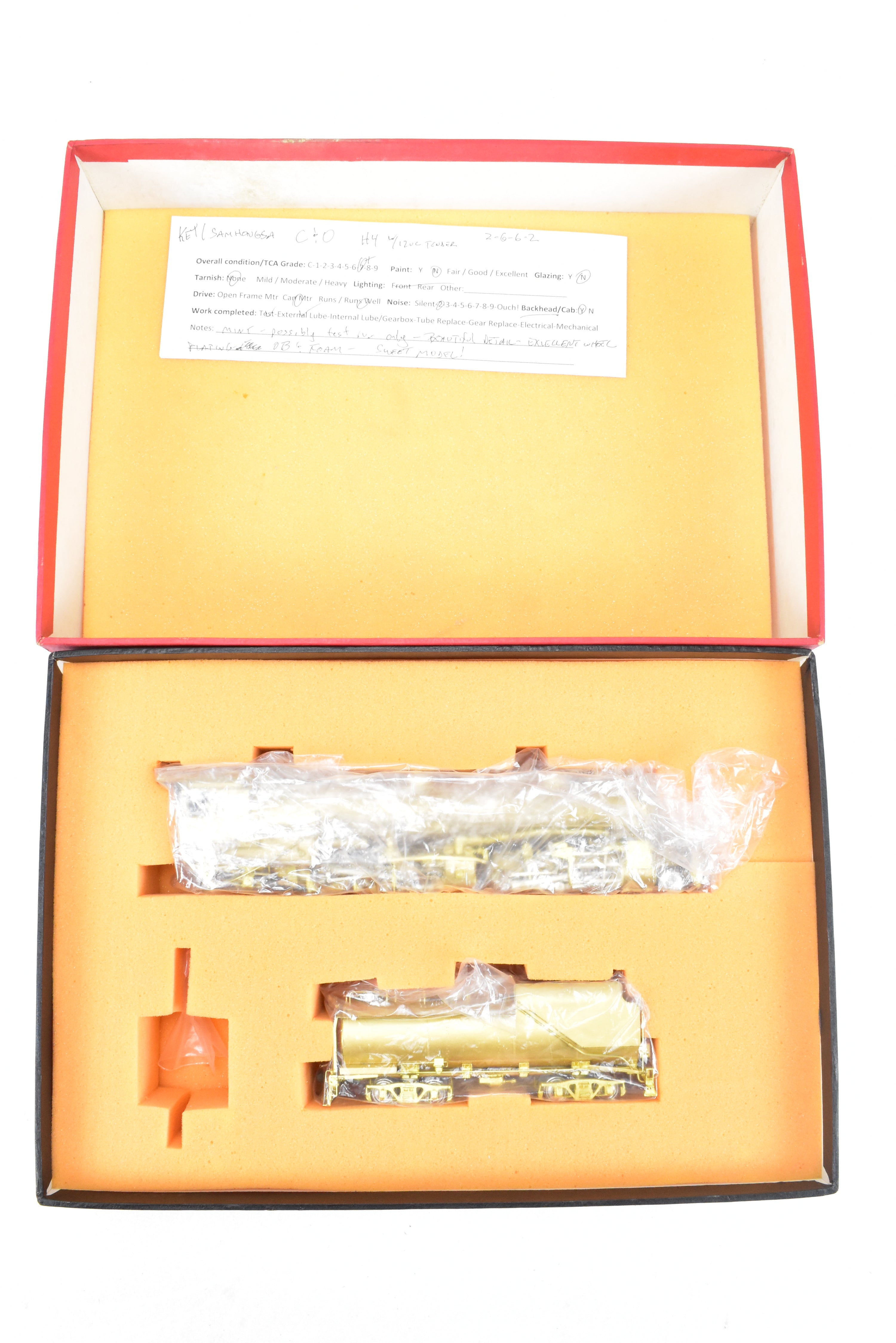 HO Brass Key Imports C&O Chesapeake & Ohio H-4 2-6-6-2 Mallet Locomotive with 12VC Tender