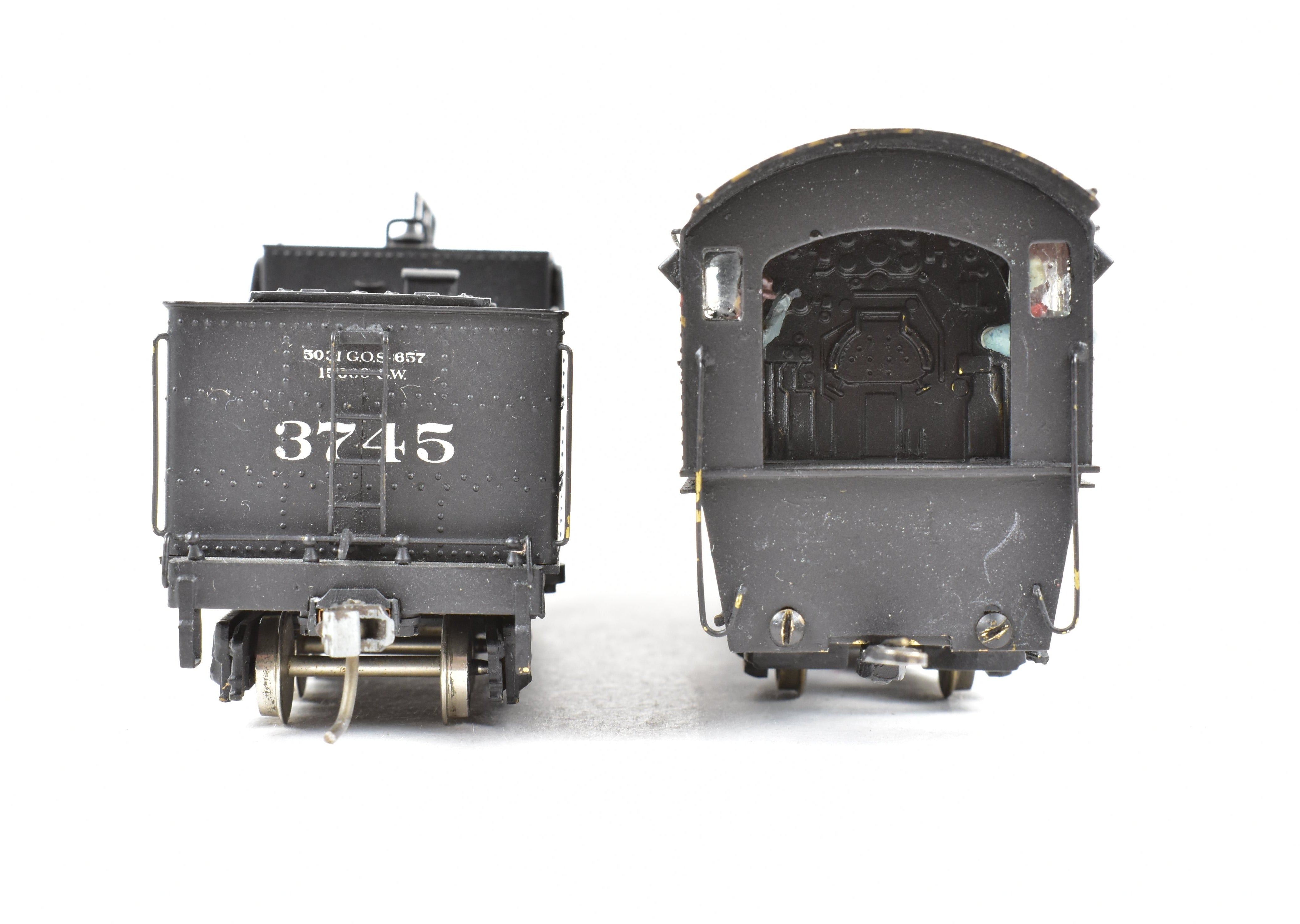 HO Scale Brass Model Train - Balboa ATSF - Santa Fe 3700 Class 4-8-2 Mountain Steam Locomotive CP #3745