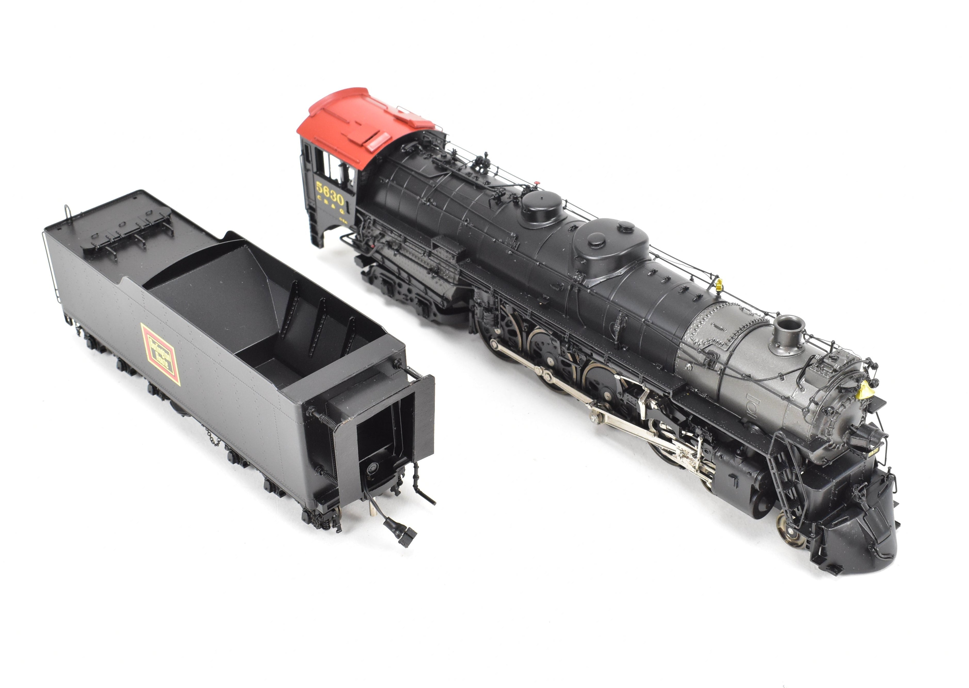 HO Scale Brass Model Train - Oriental Limited CB&Q - Burlington Route O - 5a 4 - 8 - 4 Factory Painted Locomotive #5630