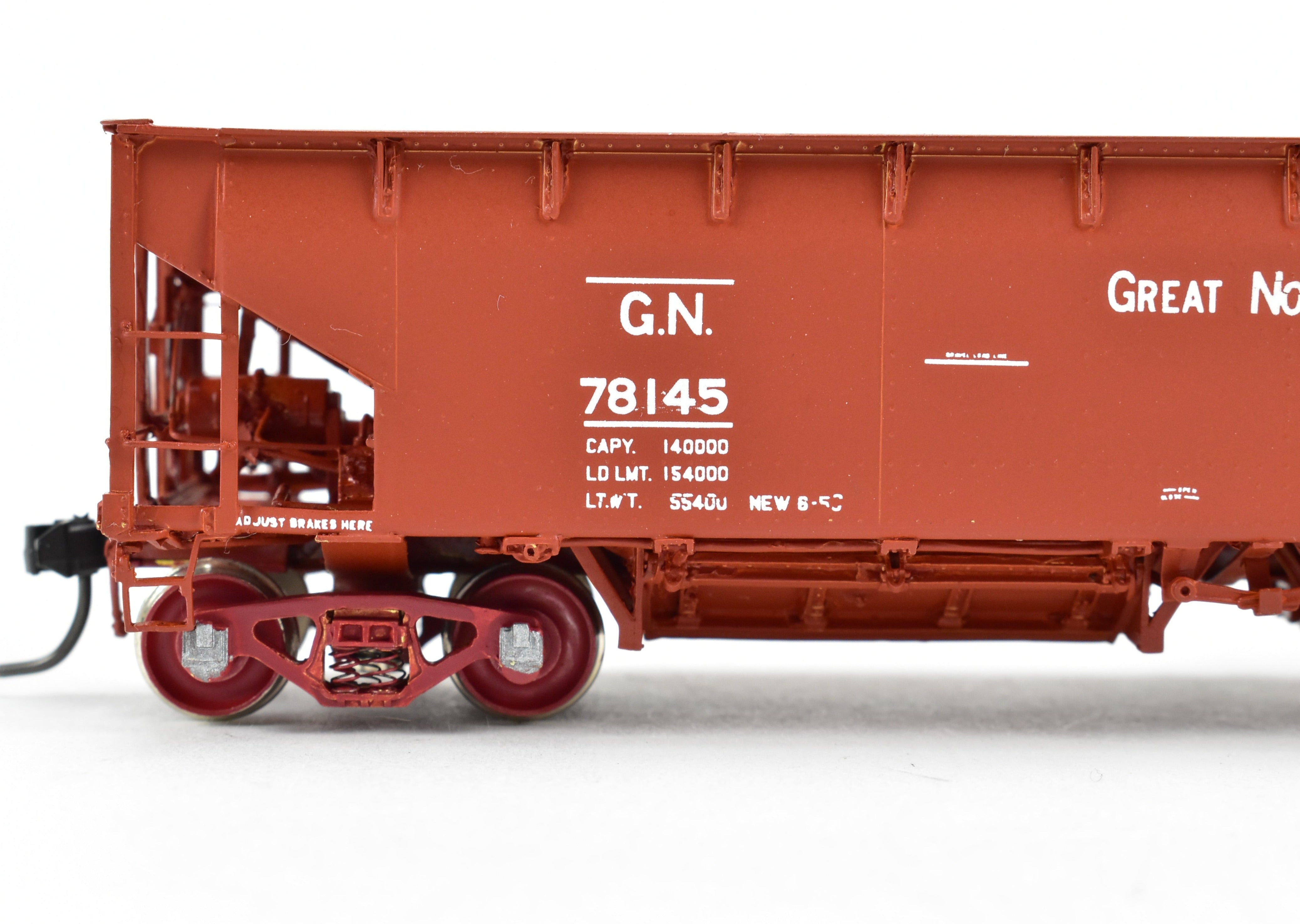 HO Scale Brass Great Northern 70-Ton Selective Service Car C/P No. 78145 by W&R Enterprises