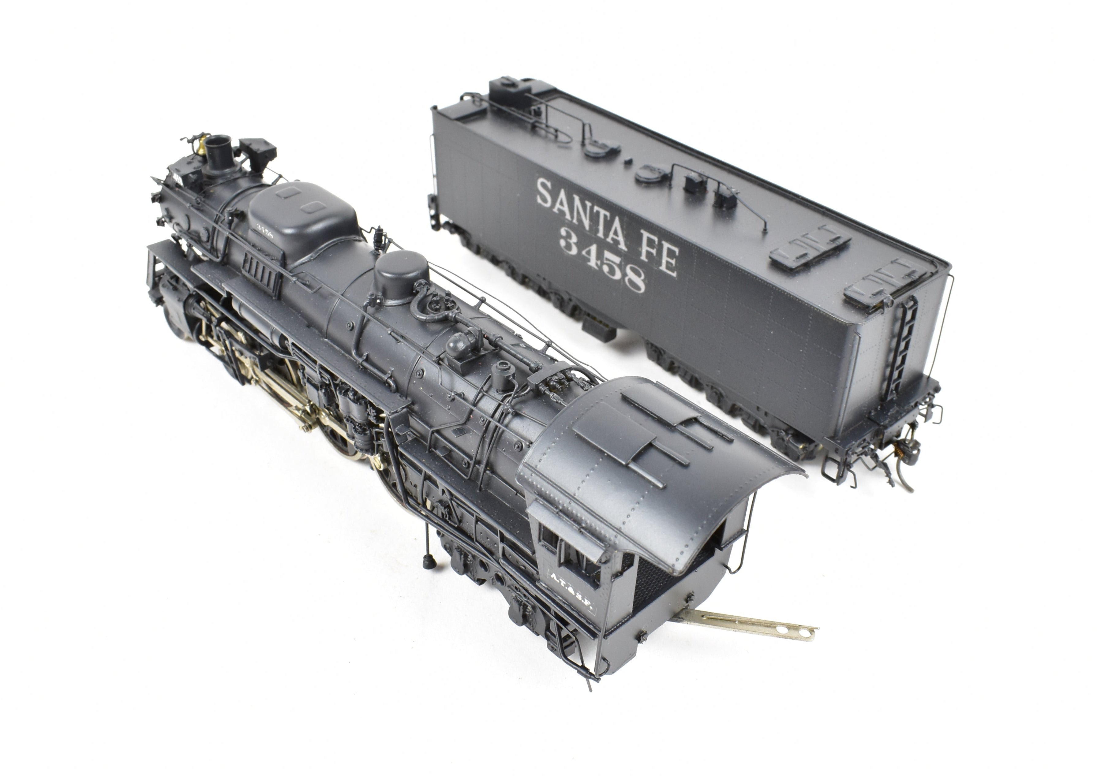 HO Brass Key Imports ATSF Santa Fe 3450 Class 4-6-4 Modernized Custom Painted Locomotive No. 3458