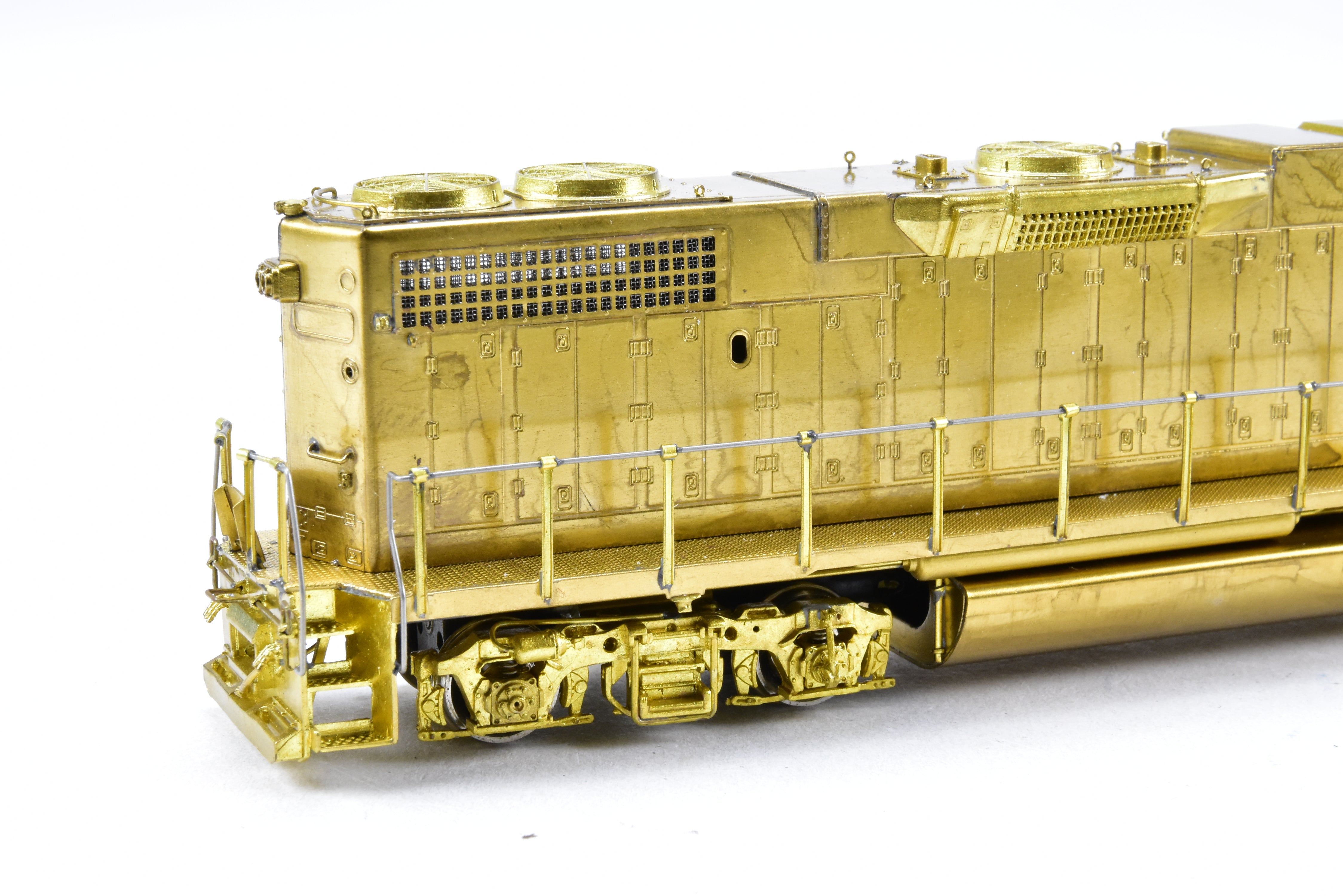 HO Scale Brass Locomotive Model - Overland Models Inc. EMD GP38 - 2 with Extended - Range Dynamic Brakes for Various Railroads